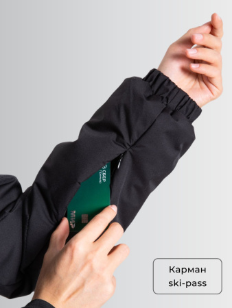 Демисезонный женский горнолыжный комбинезон Черный